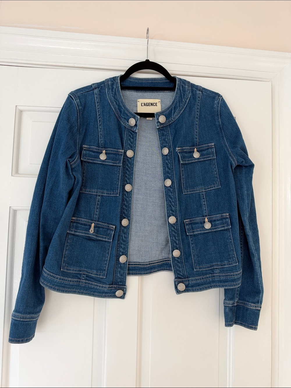 L'AGENCE Classic Blue Yari jacket